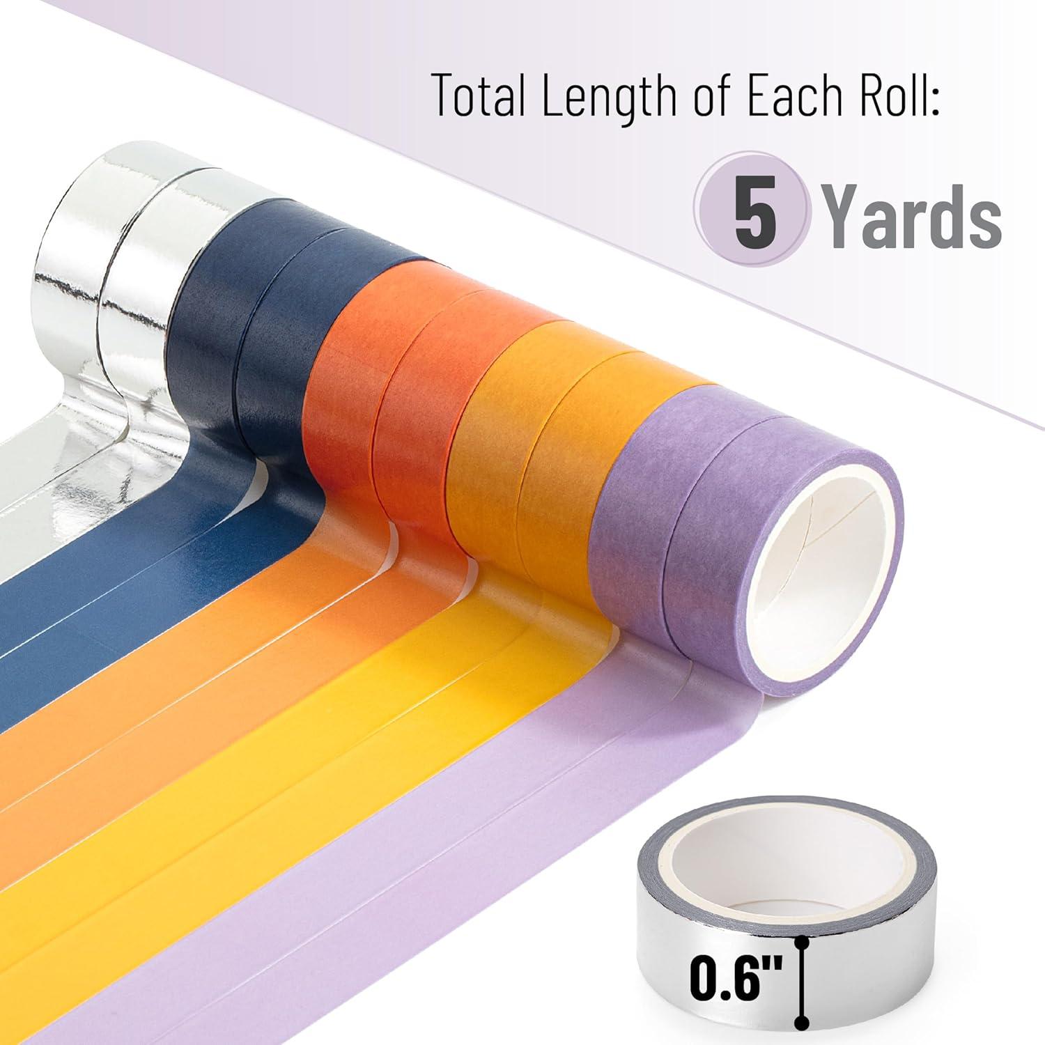 Juego de Cinta Washi Mr. Pen 10 Rollos Otoñales 15.6cm