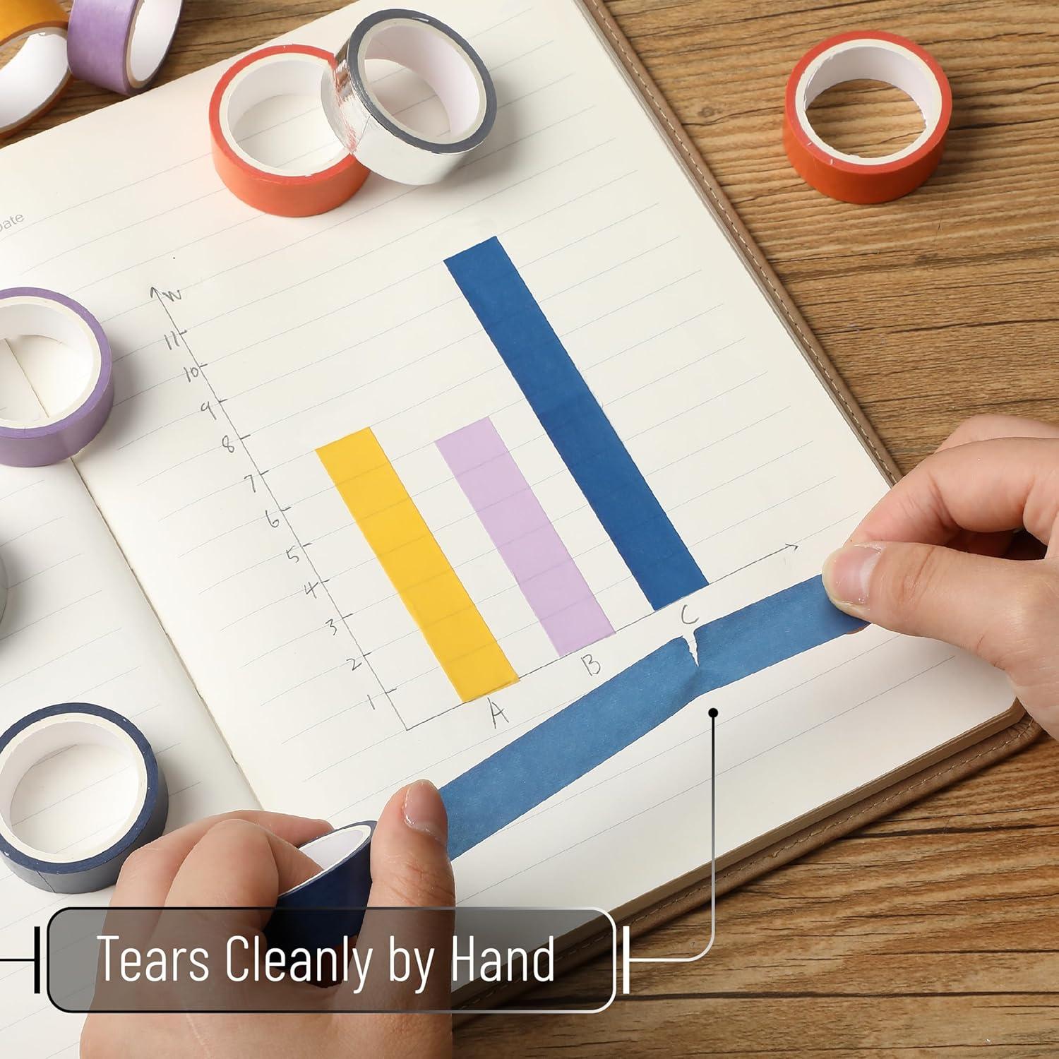 Juego de Cinta Washi Mr. Pen 10 Rollos Otoñales 15.6cm