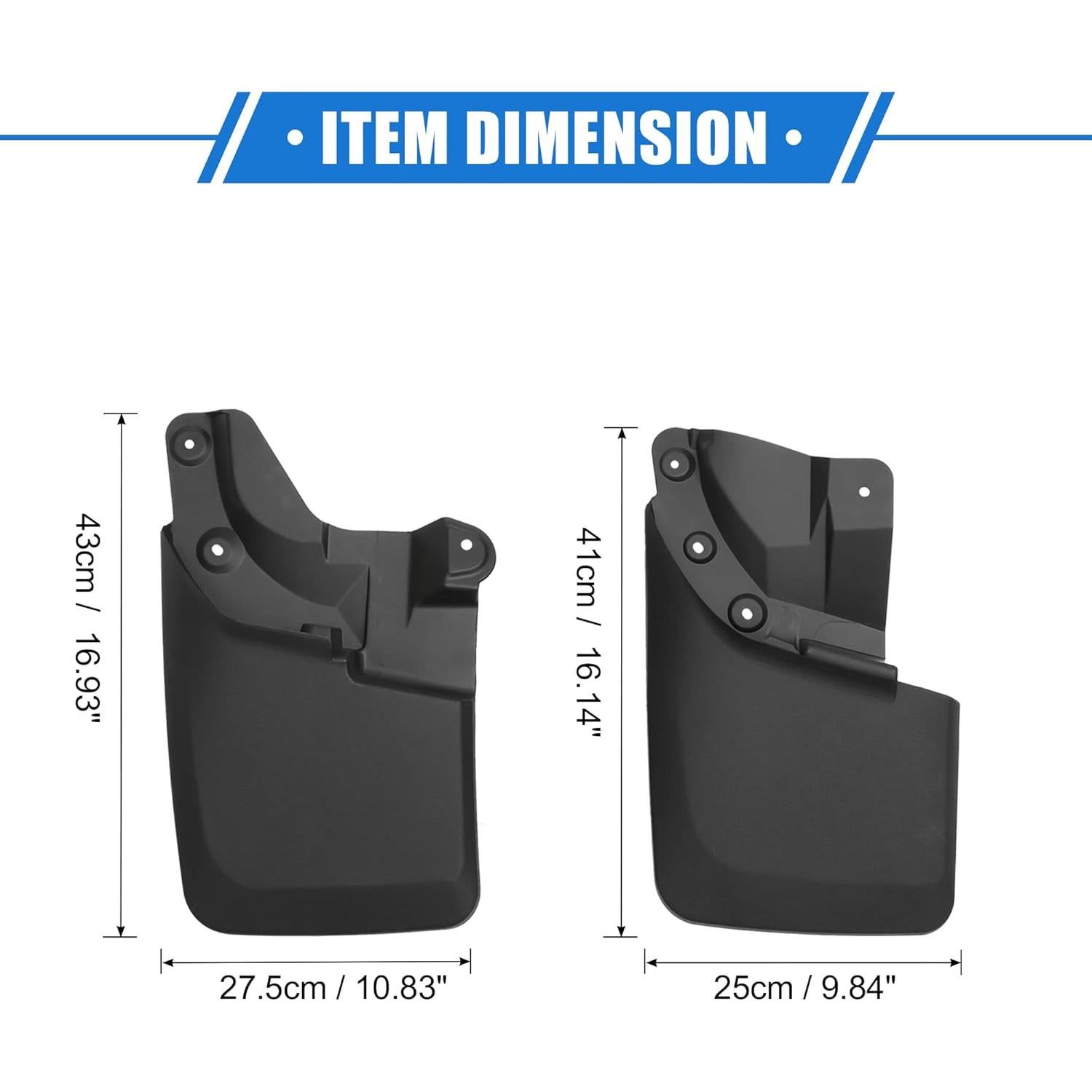 Kit Guardabarros VekAuto para Toyota Tacoma 2016-2021