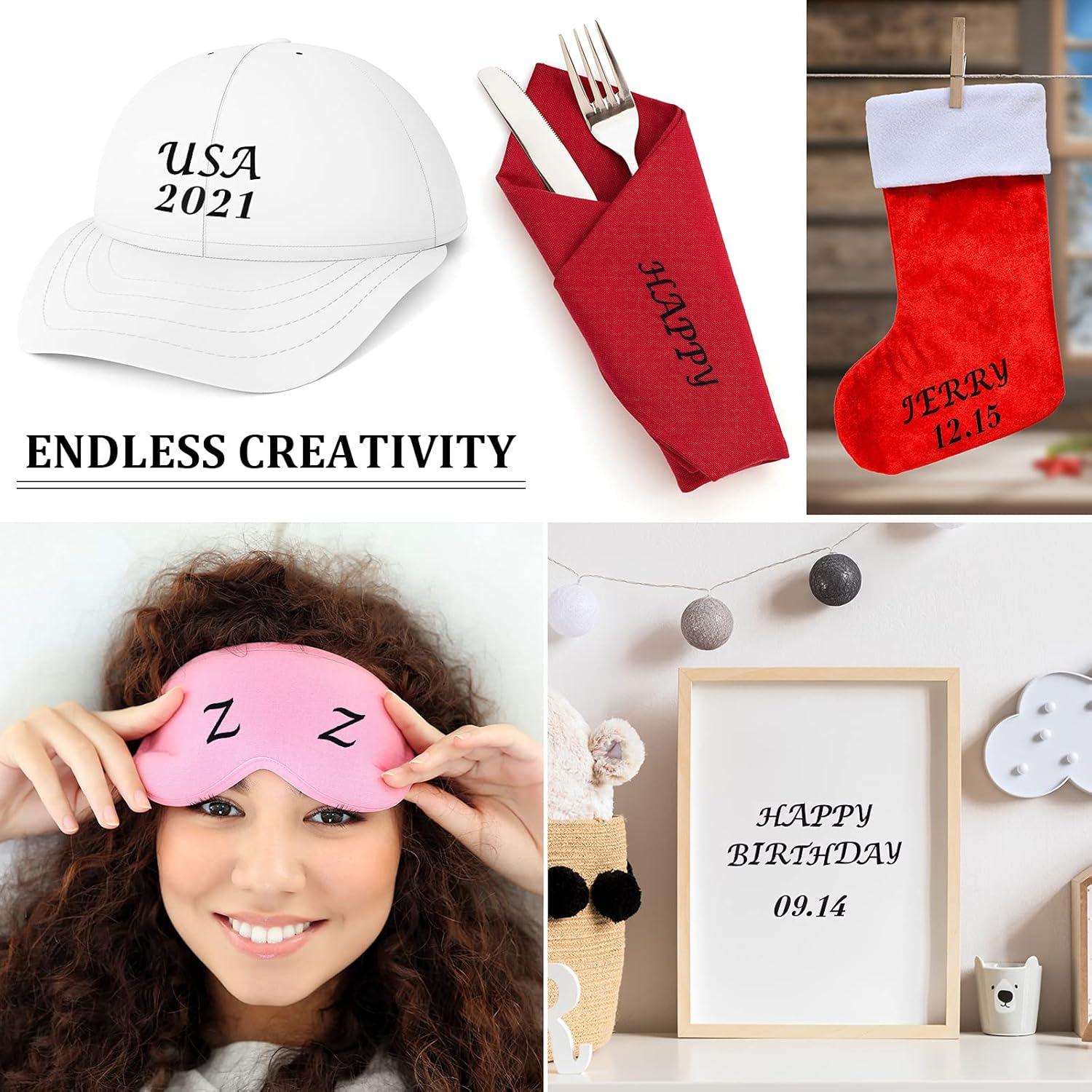 1880 Piezas Letras y Números Termoadhesivos Tenare 1.9 cm