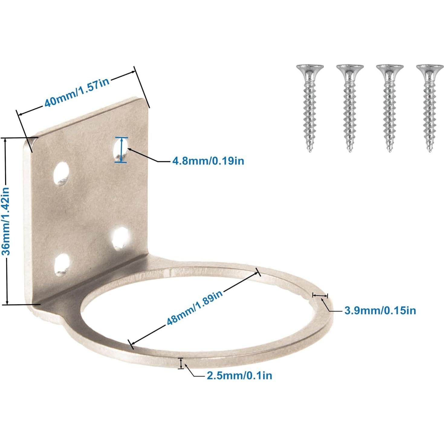 Medidor de lluvia Mateda 17.78 cm con soporte acero inoxidable