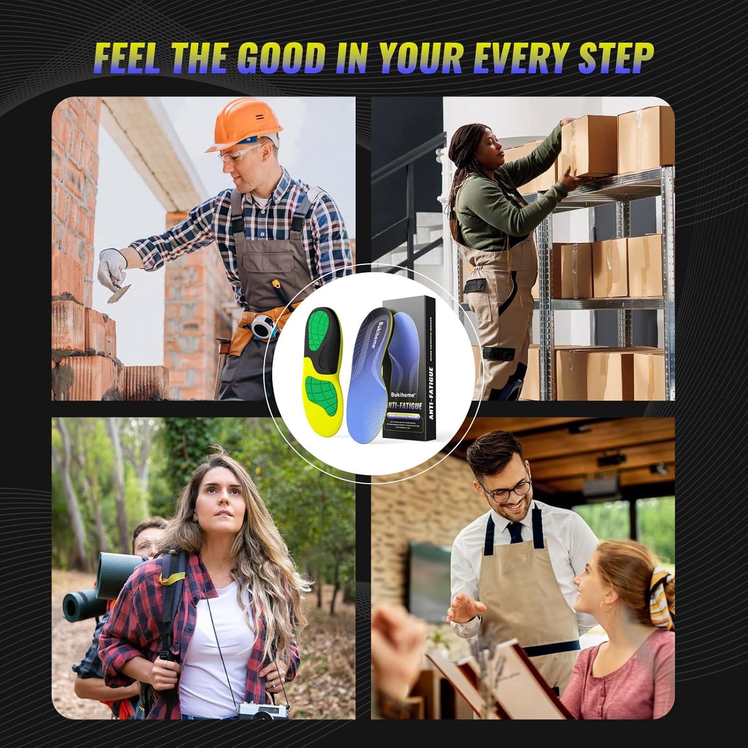 Plantillas Ortopédicas Bukihome para Arcos Altos - S: 6.5-7