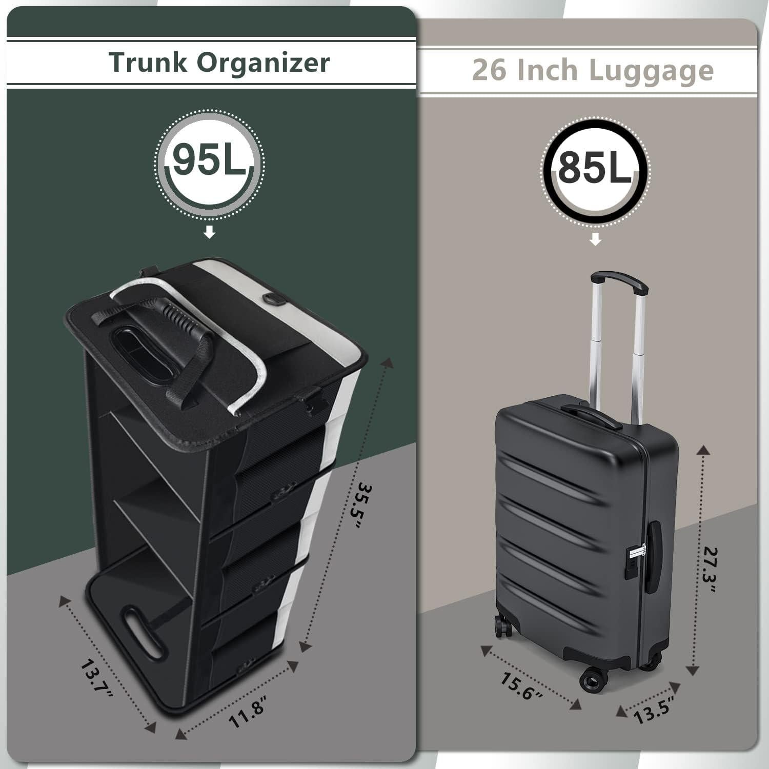 Organizador de Maletero AOPHY 95L Antideslizante Impermeable