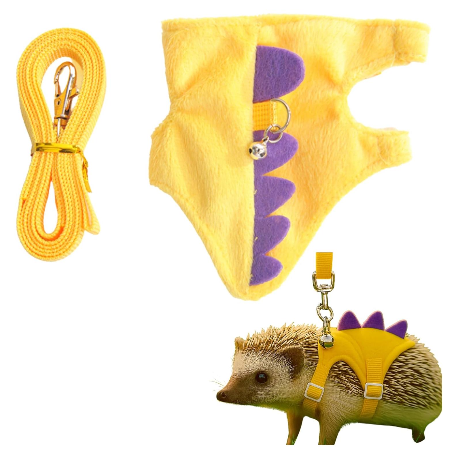 Correa y Arnés Ajustable para Erizo Homedy Amarillo