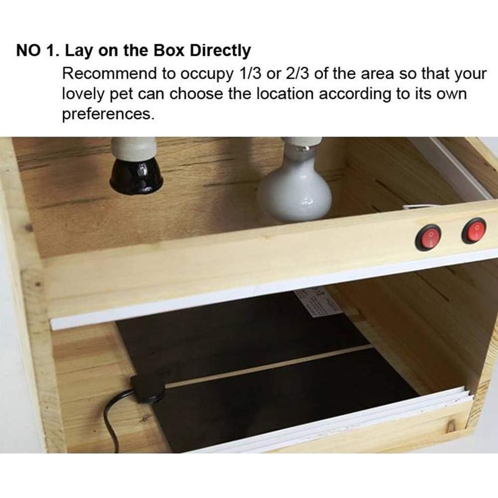 Almohadilla Térmica para Reptiles KABASI 2PCS 7W Impermeable