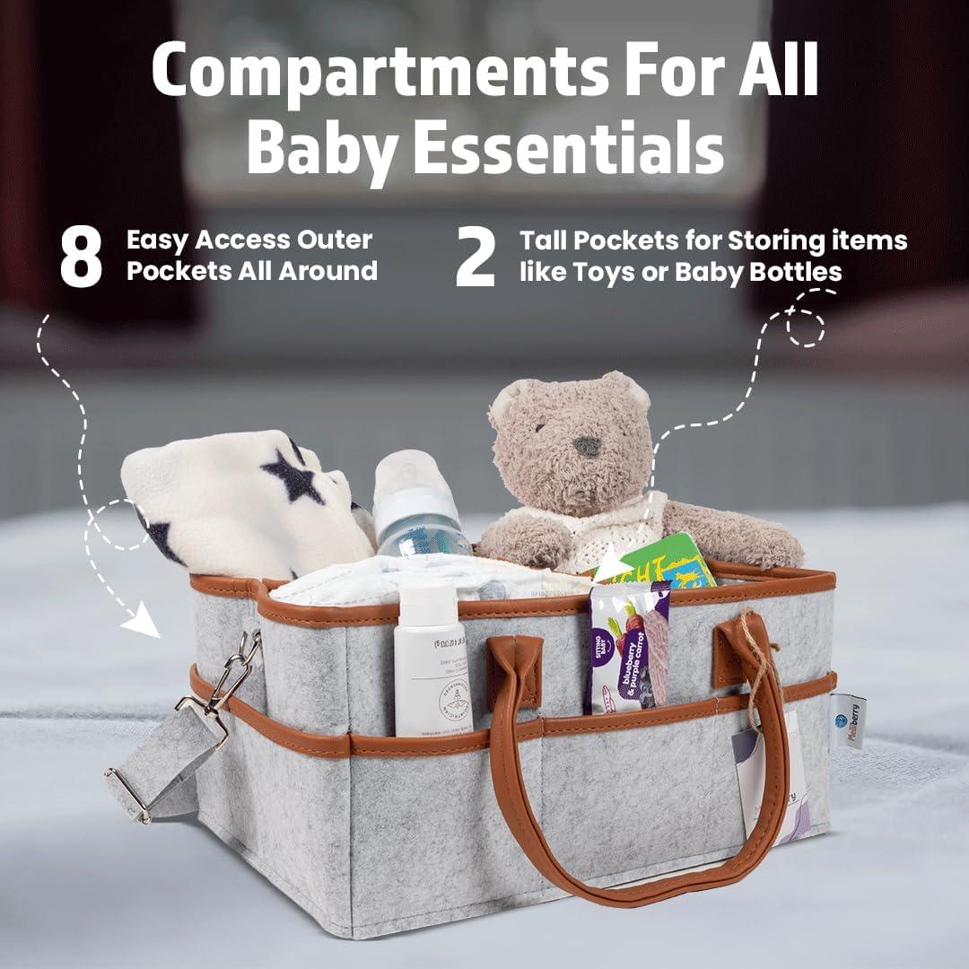 Caddy de Pañales Melliberry con Almohadilla de Cambio 38cm