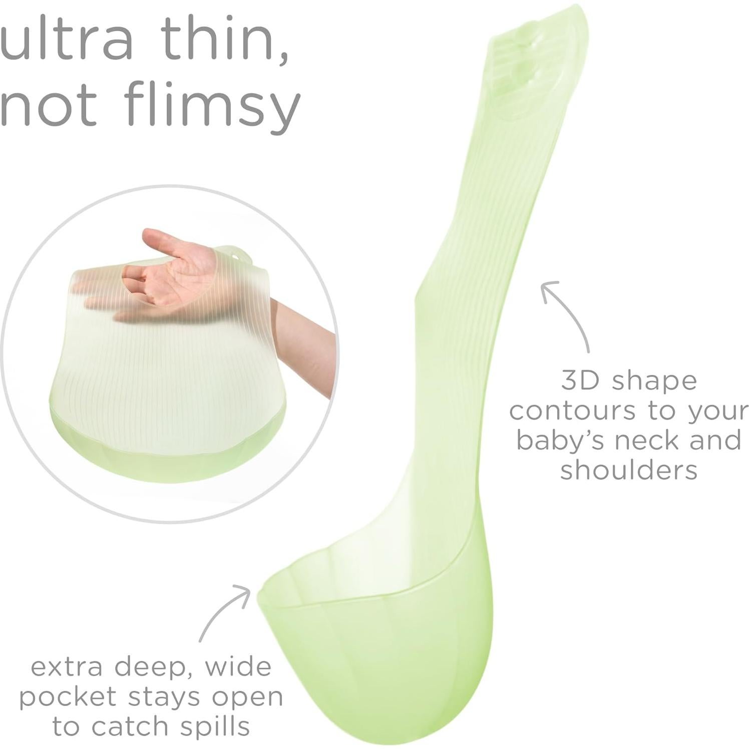 Babero de Silicona Olababy con Estuche de Viaje - Arándano