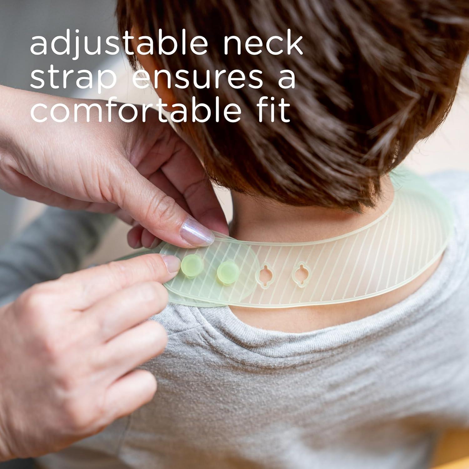 Babero de Silicona Olababy con Estuche de Viaje - Arándano