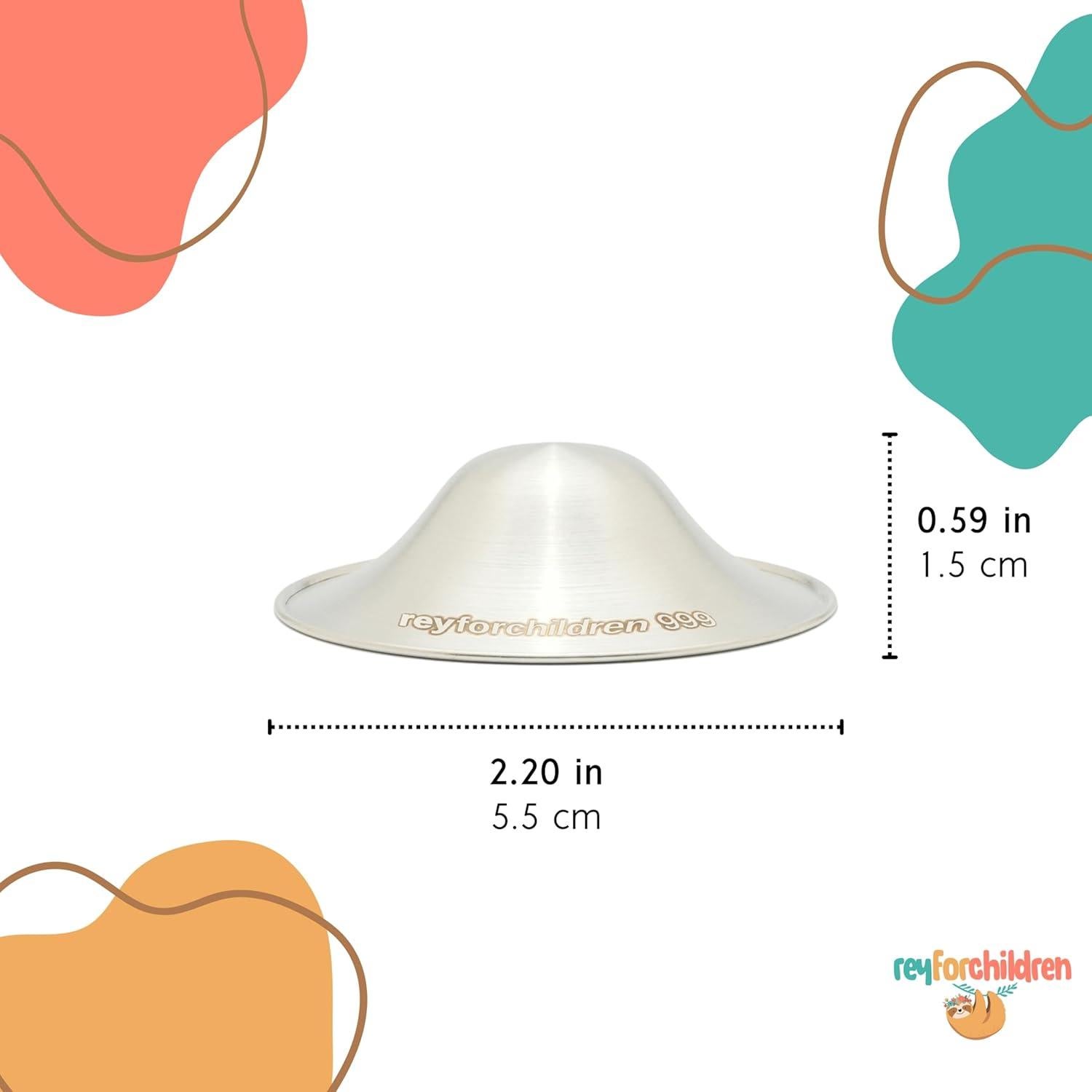 Tazas de Lactancia de Plata 999 RFC - Kit XL con Silicona