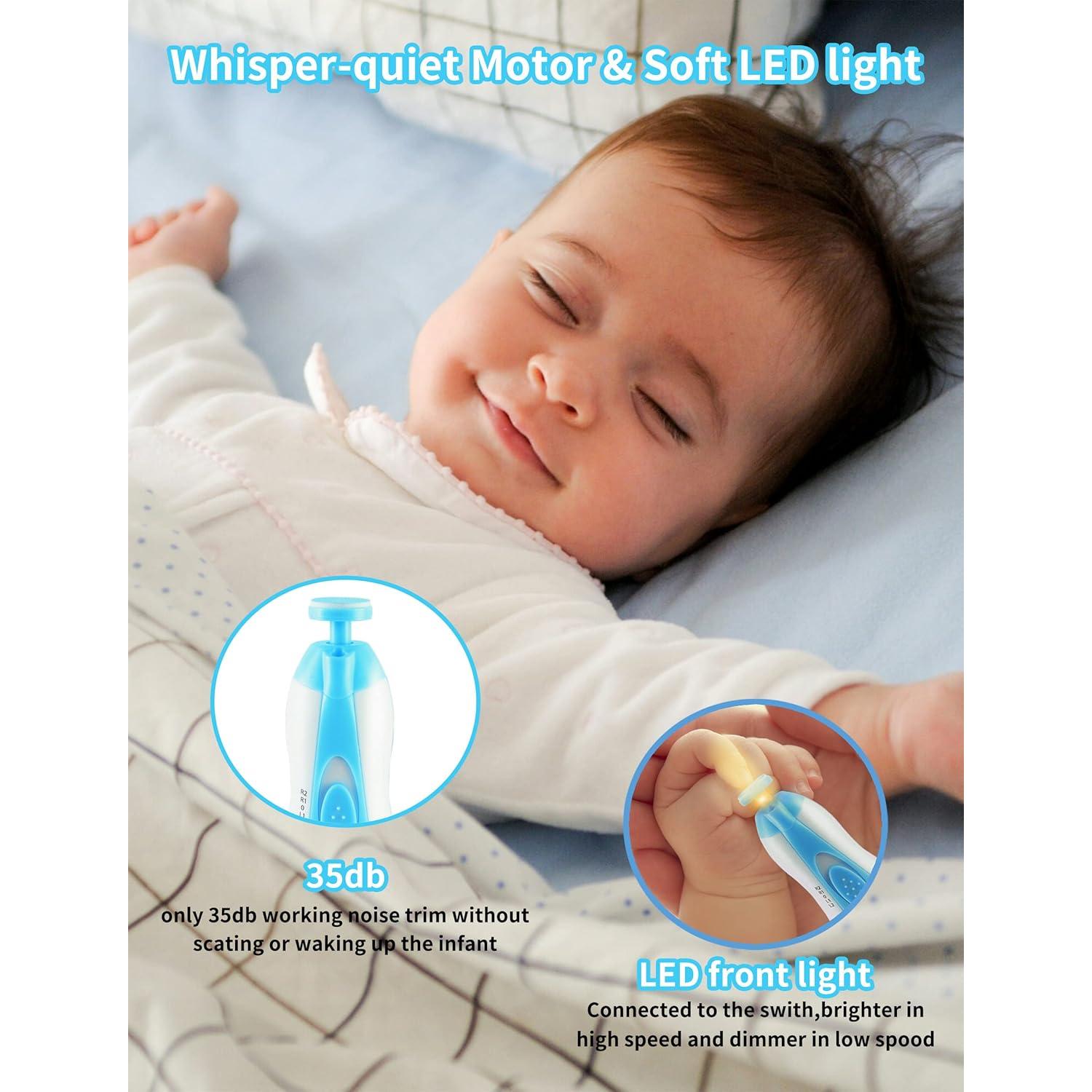 Cortador de Uñas Eléctrico Bolvlv 6 en 1 con Luz LED