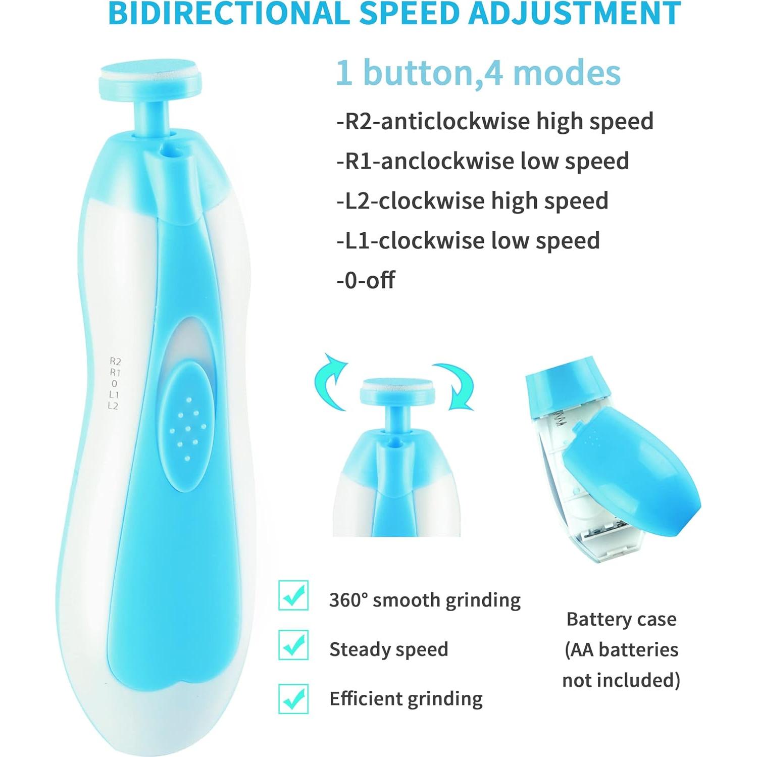 Cortador de Uñas Eléctrico Bolvlv 6 en 1 con Luz LED