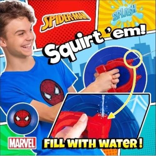 Pistola de Agua Spiderman JA-RU con Escudo - Juguete para Niños 4+