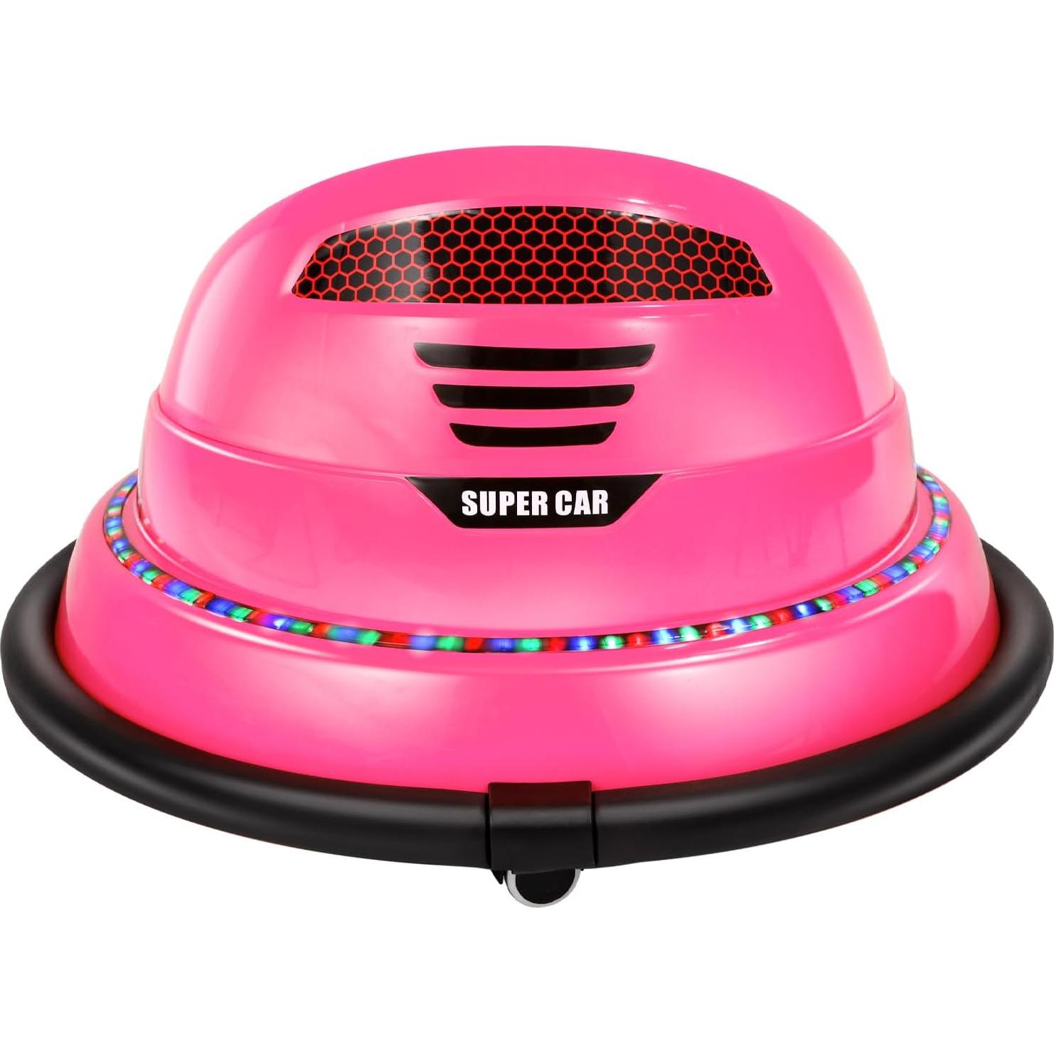 Coche de Choque Eléctrico BROAGE 6V Rosa 360° Control Remoto