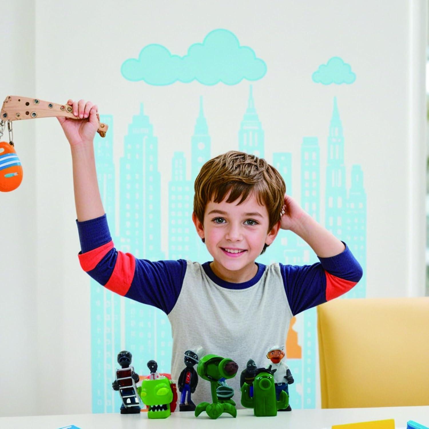 Conjunto de 8 Figuras Plantas vs Zombies PVC 4-8 cm