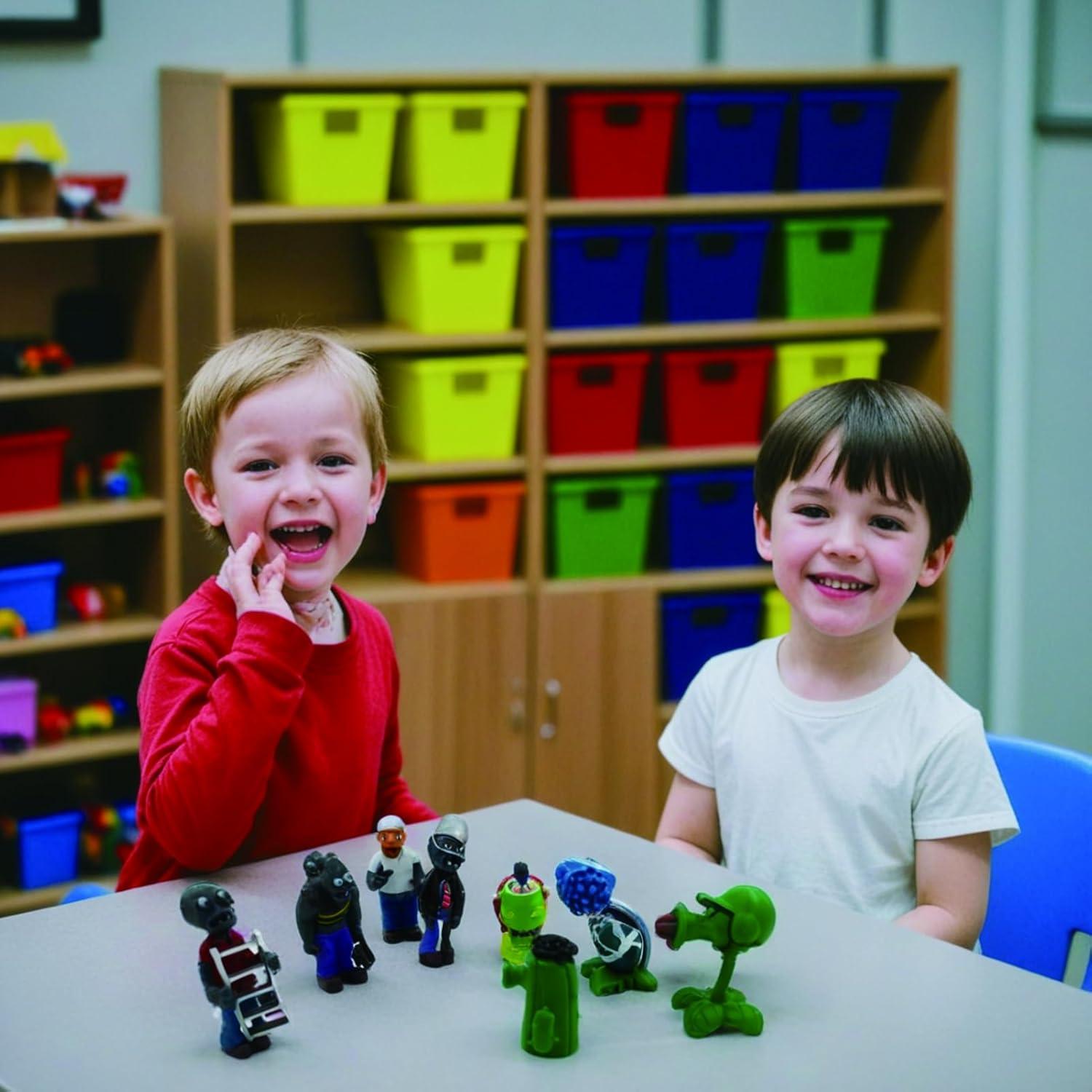 Conjunto de 8 Figuras Plantas vs Zombies PVC 4-8 cm