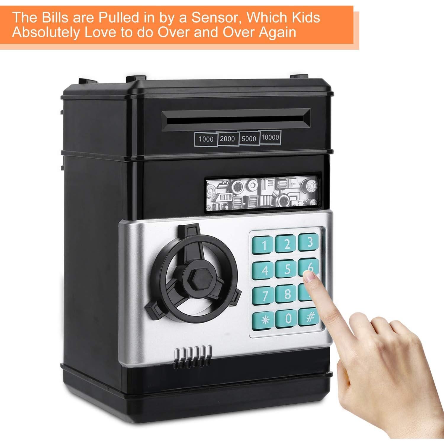 Alcancía Electrónica Adevena con Contraseña y Rodillo Automático