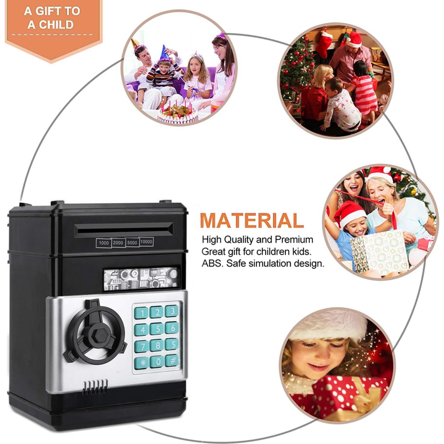 Alcancía Electrónica Adevena con Contraseña y Rodillo Automático