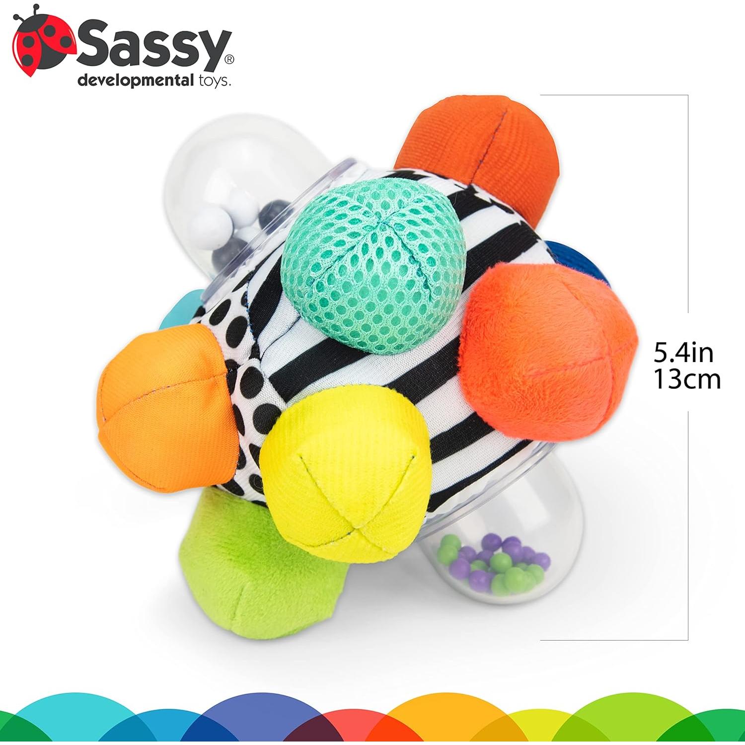 Pelota Bumpy Sassy para Desarrollo Motor 14x19x22.6cm