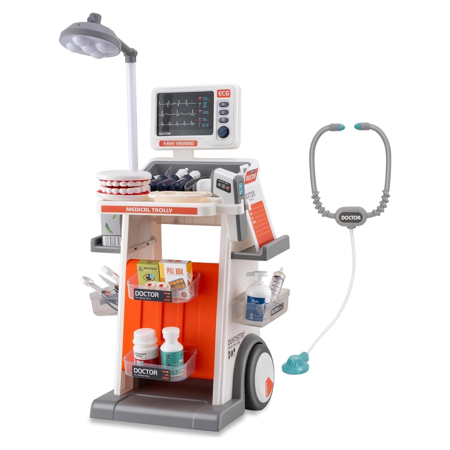 Juego de Doctor POFJOEQ 30 Piezas con Luces y Sonidos