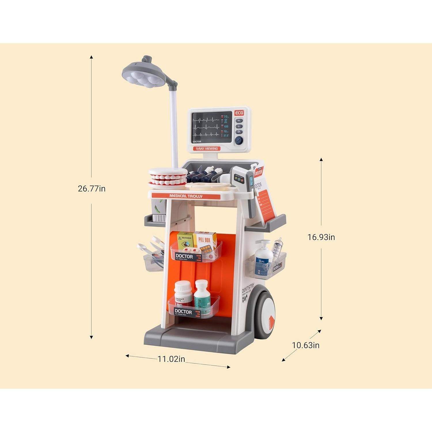 Juego de Doctor POFJOEQ 30 Piezas con Luces y Sonidos