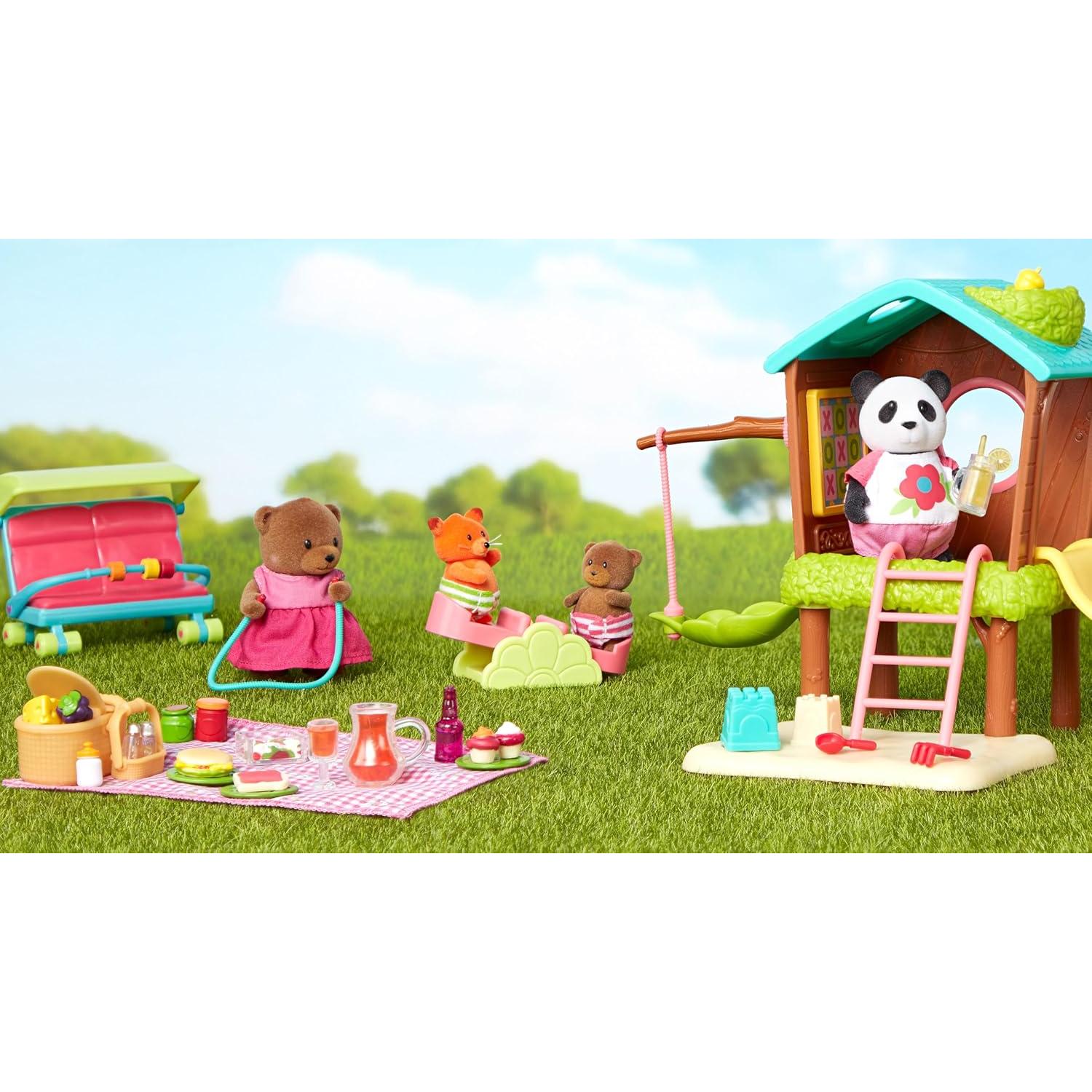 Set de Niñera Li'l Woodzeez con 14 Piezas y Panda