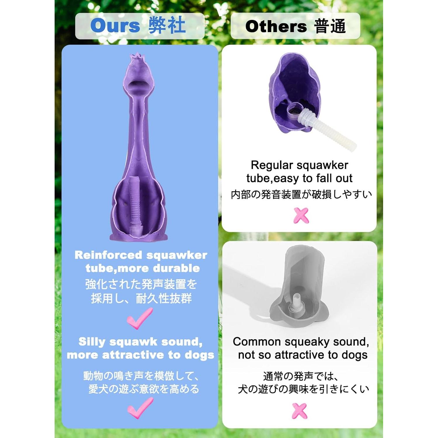 Juguetes Squeaky para Perros SCHITEC - Paquete de 2, Láttex