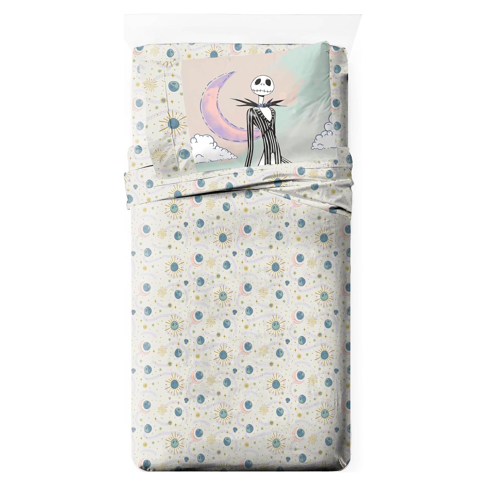 Juego de Sábanas Twin Jay Franco Pesadilla Antes de Navidad 3 Piezas