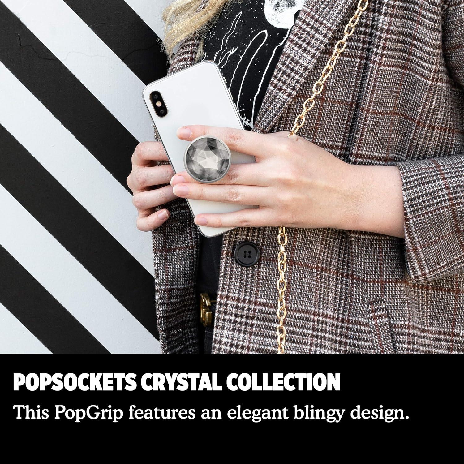 PopSockets Agarre Adhesivo Orquídea Cristal - Soporte Teléfono