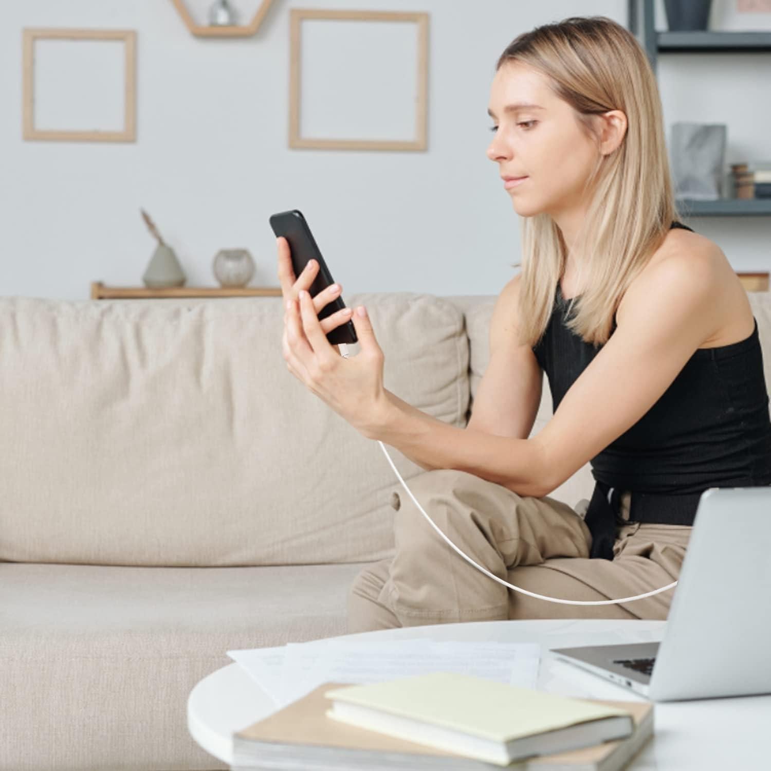 Cable USB-C a Lightning Citelect 3 pies Carga Rápida MFi