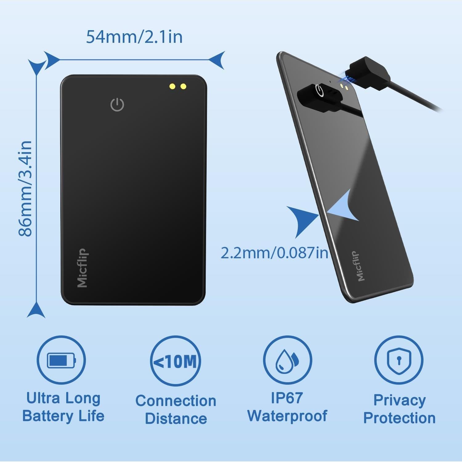 Tarjeta Rastreadora Inteligente MICFLIP para Samsung - Ultra Delgado IP67