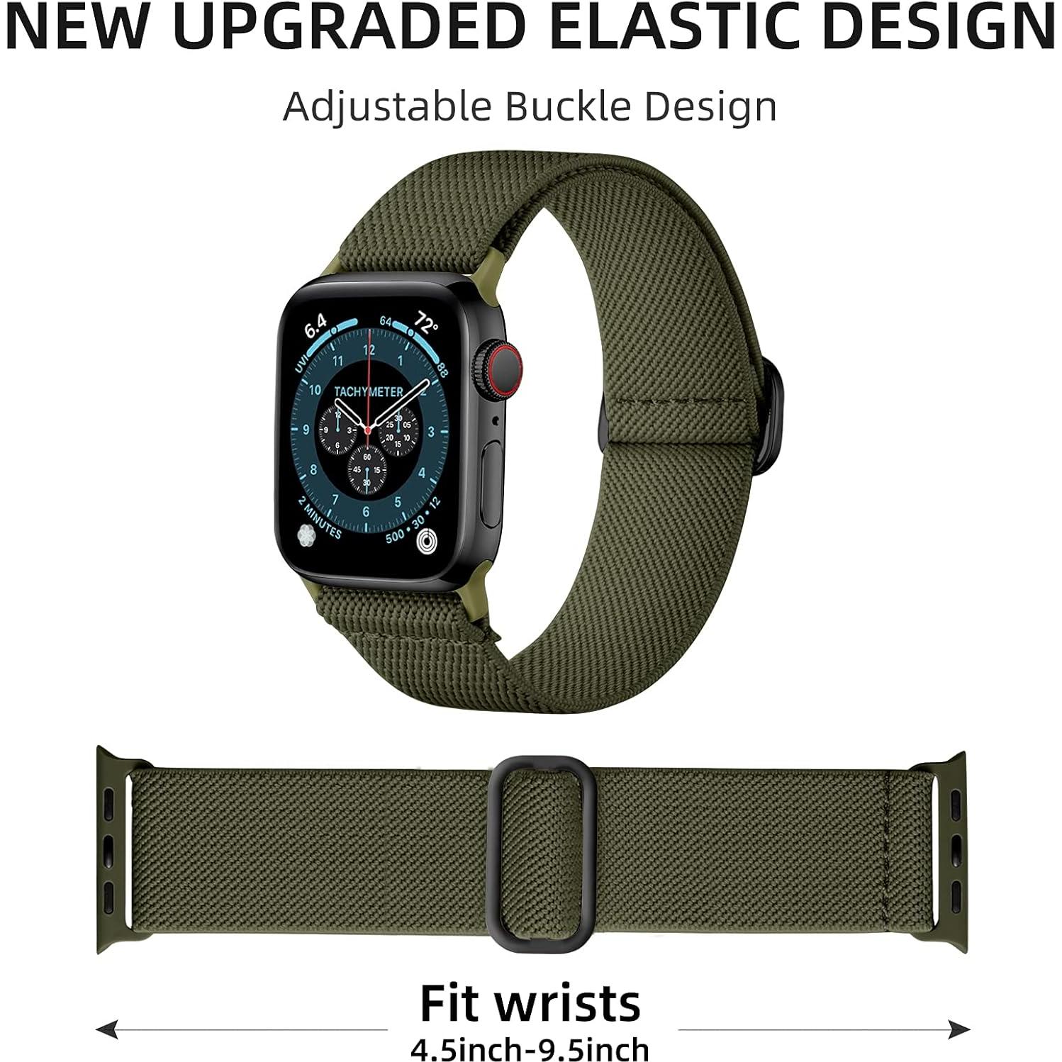 Banda Elástica de Nylon DaQin para Apple Watch 3 Pack 38-49mm