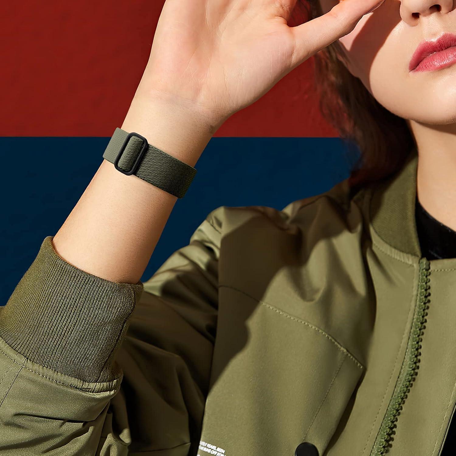 Banda Elástica de Nylon DaQin para Apple Watch 3 Pack 38-49mm