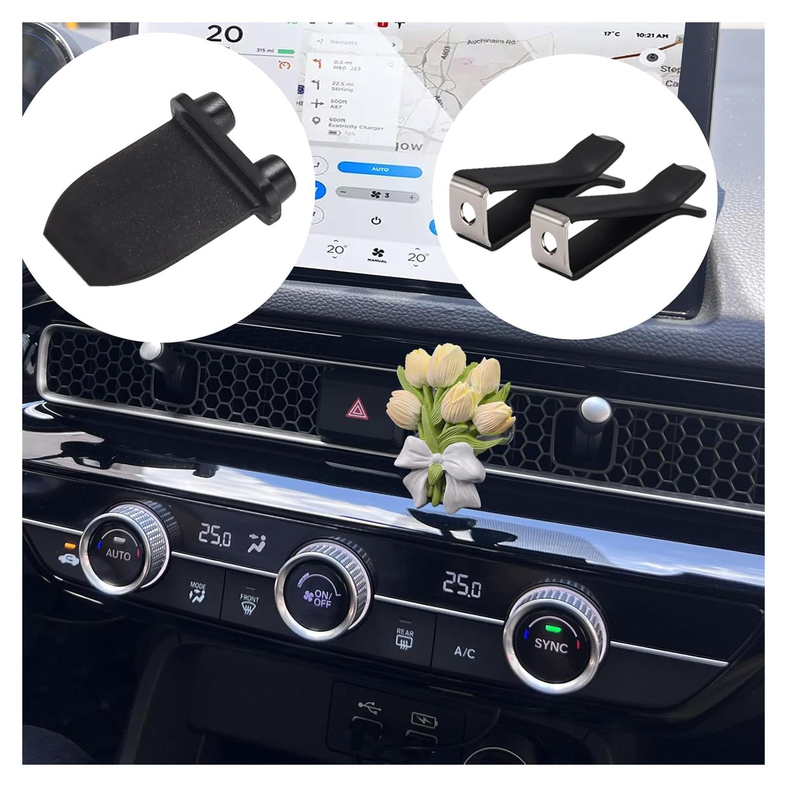 10 Clips de Ventilación + 3 Adaptadores Honda Civic 11ª Gen