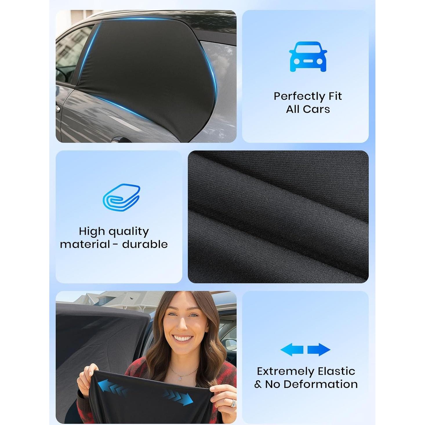 Sombrilla para Ventanas de Auto DooGooCoo Mediana UV 100%