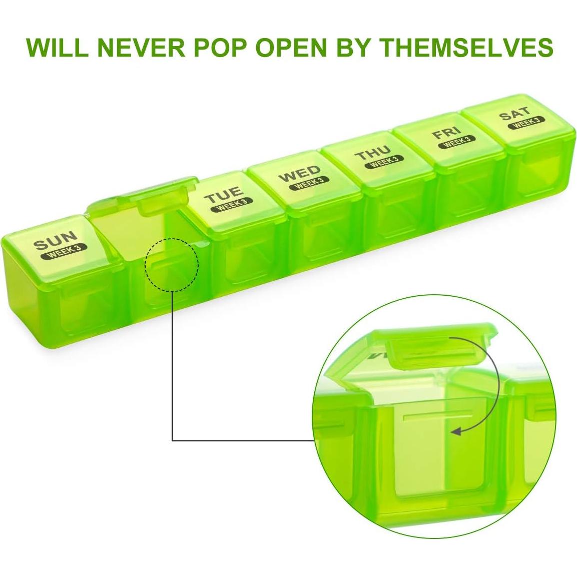 Organizador de Pastillas Mensual Sukuos 28 Días a Prueba de Humedad