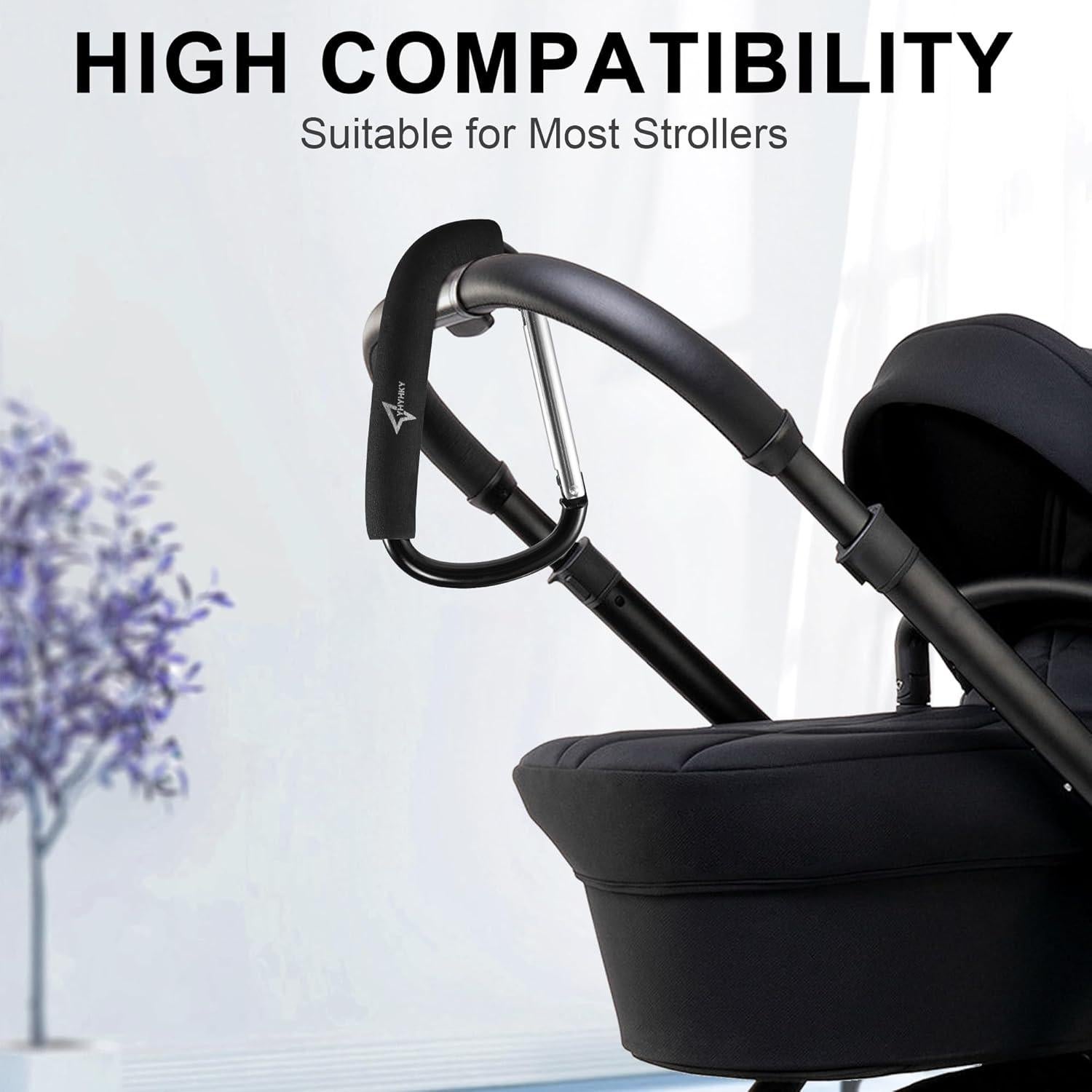 Gancho para Cochecito Aluminio 16 cm con Mango de Espuma