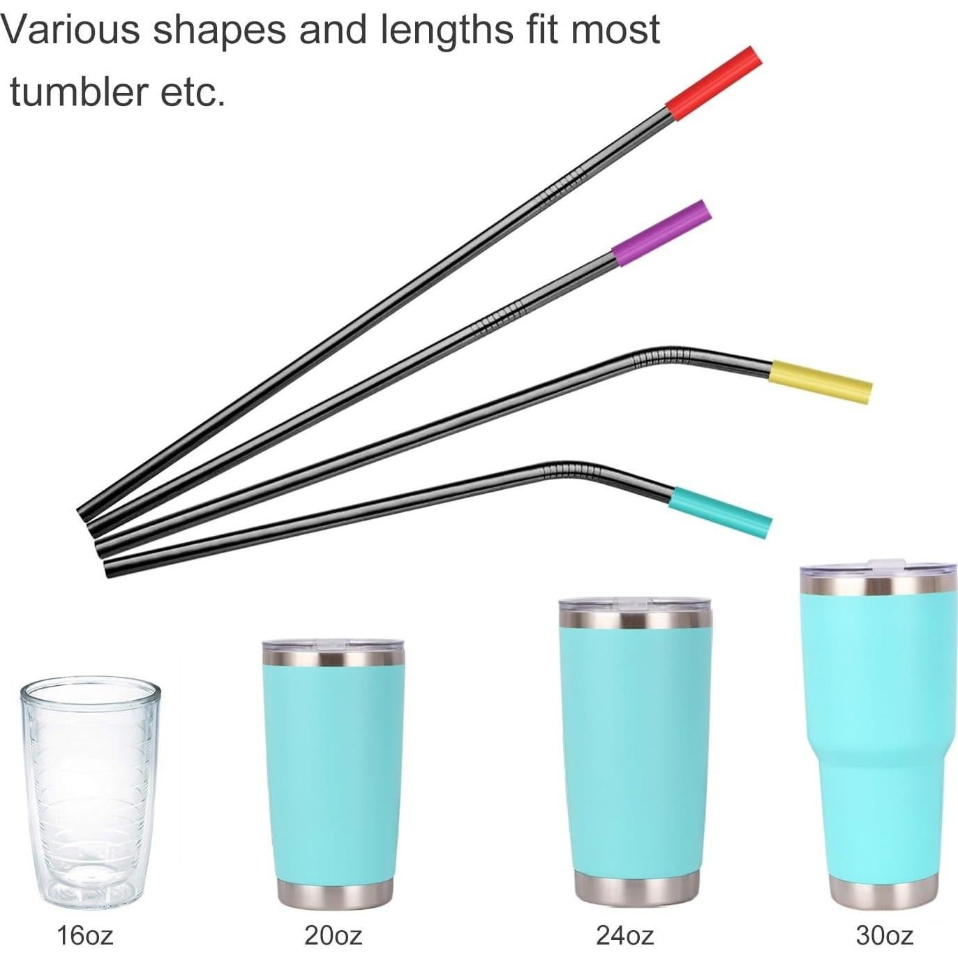 Set de 20 Pajitas Reutilizables de Acero Inoxidable MUTNITT