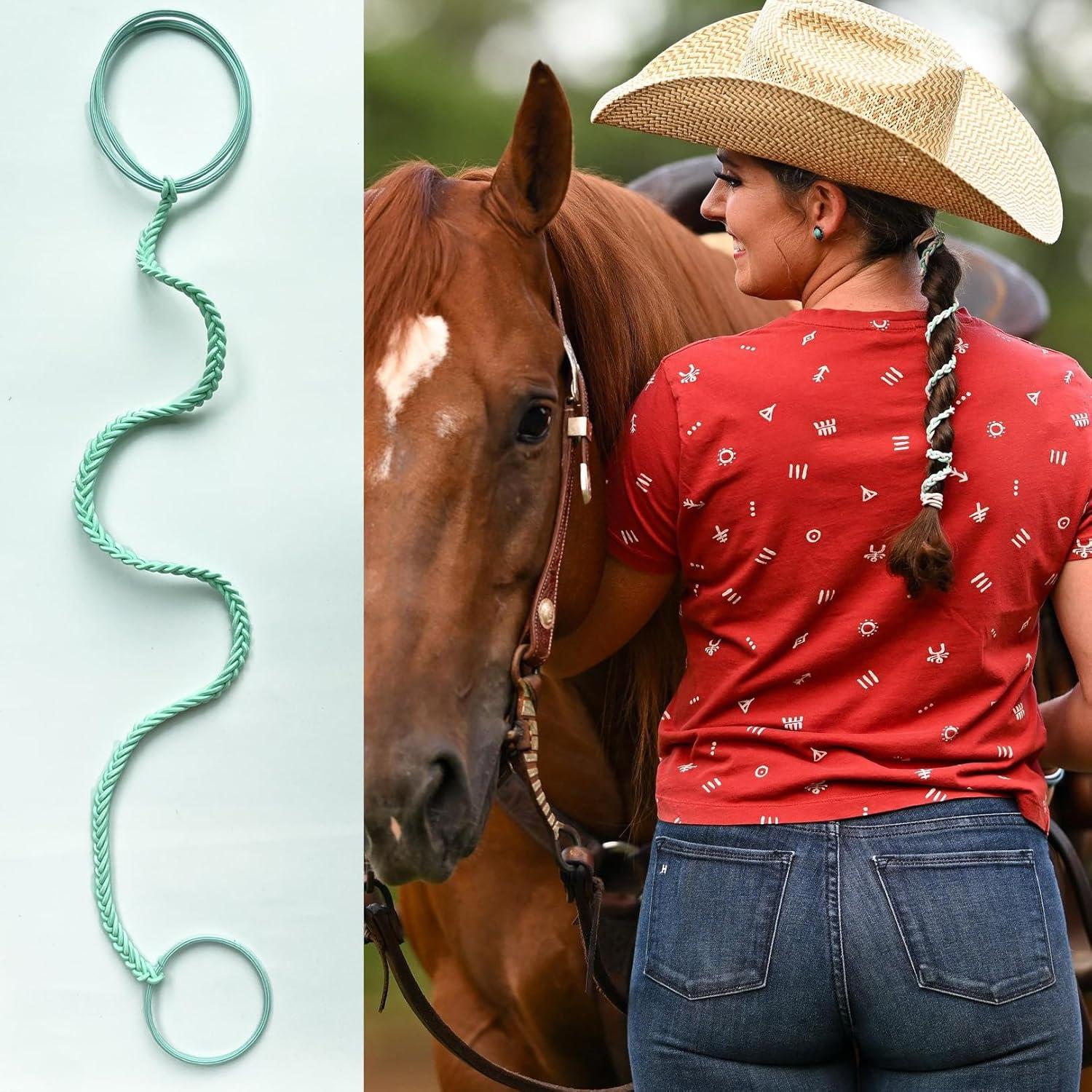 2 Bandas de Pelo Elásticas SISYOUP Aqua 63.5cm y 88.9cm