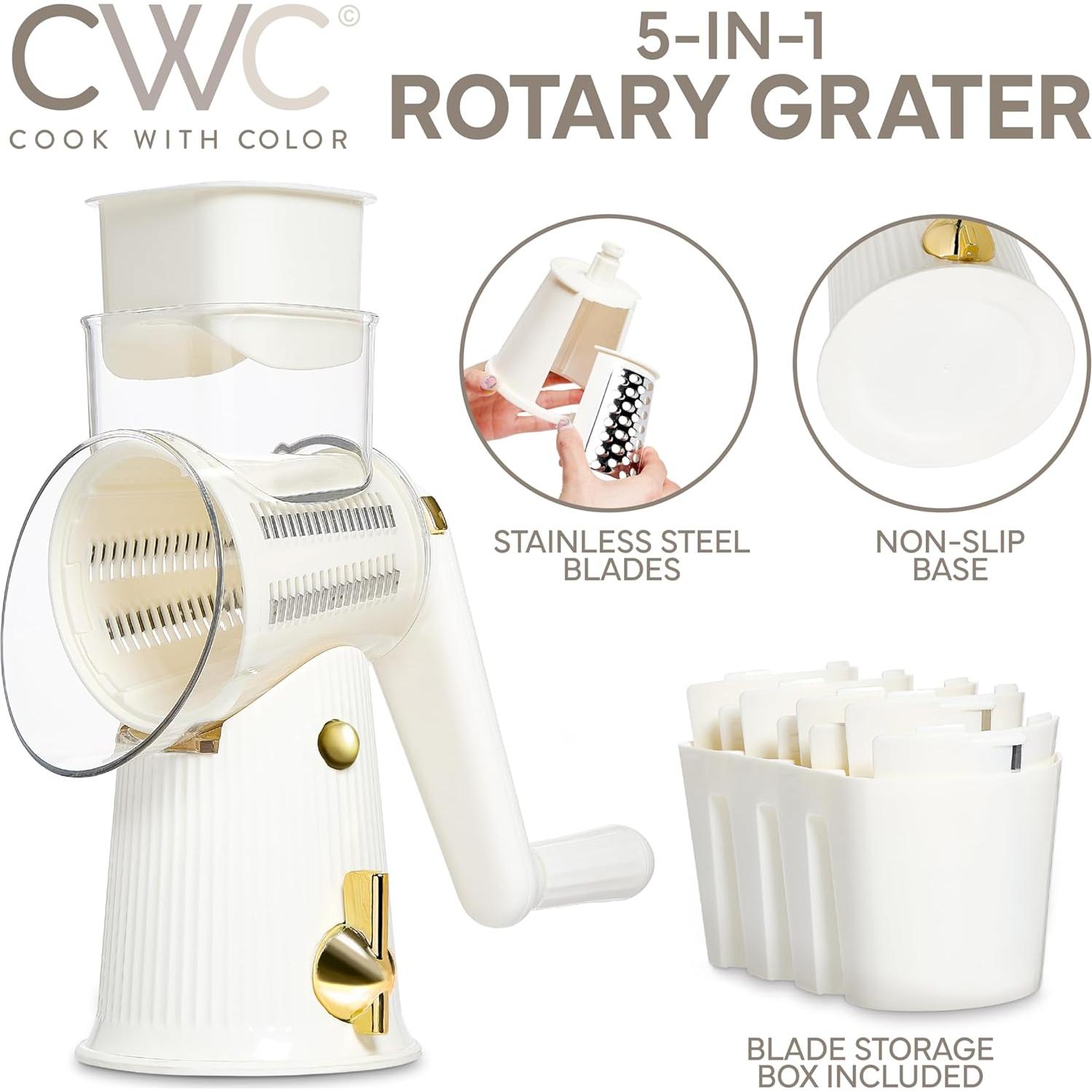 Rallador de Queso Rotativo Cook With Color 5 Cuchillas