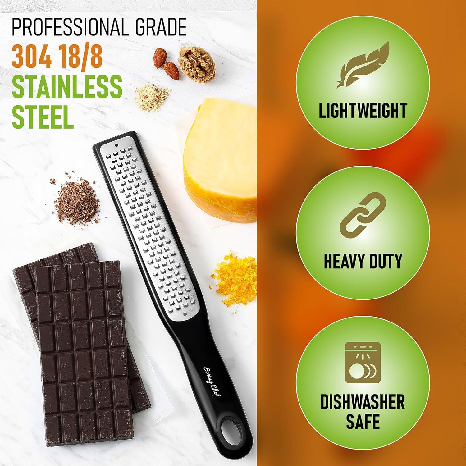 Rallador de Limón y Jengibre Spring Chef - Acero Inoxidable