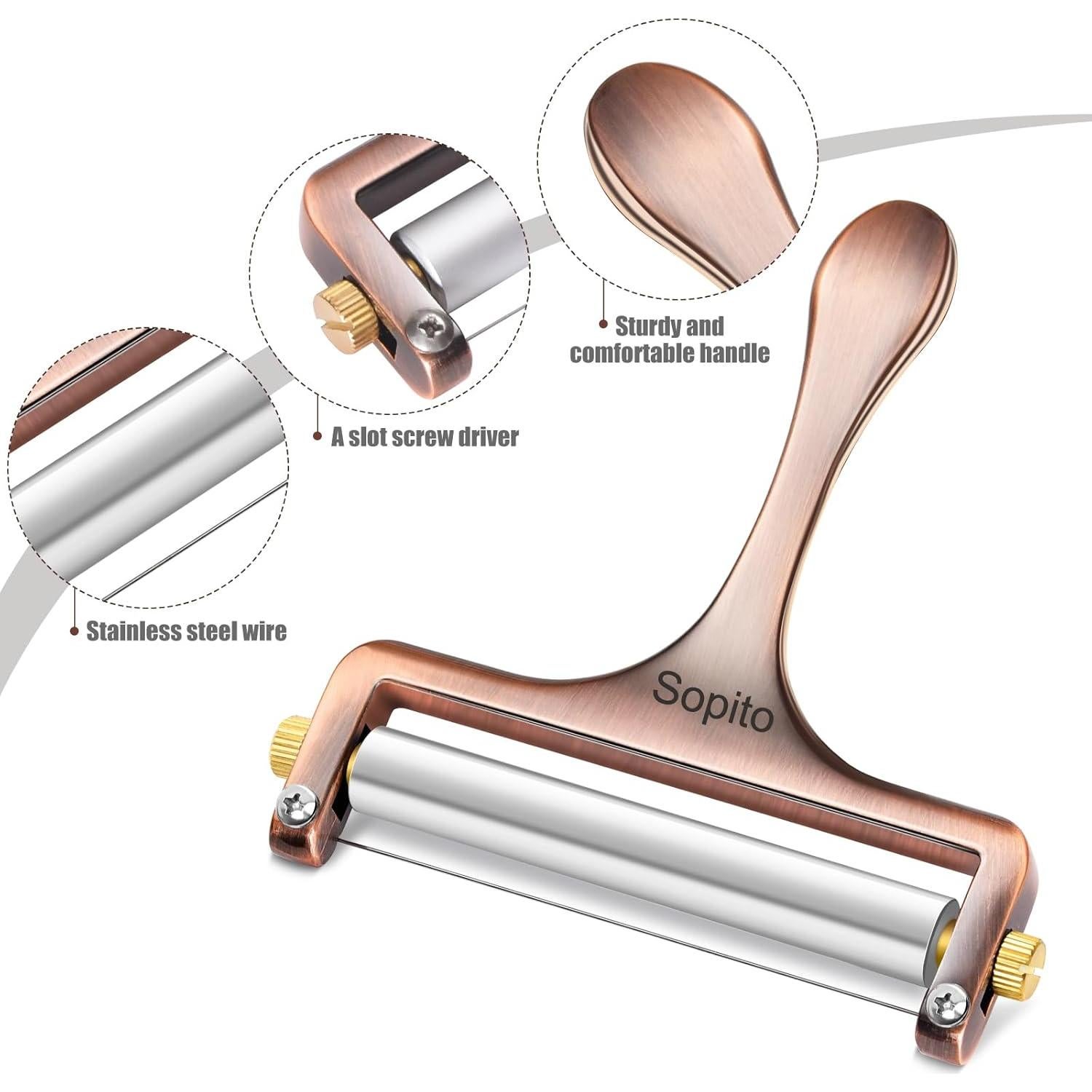 Cortador de Queso Sopito de Acero Inoxidable Ajustable 10 cm