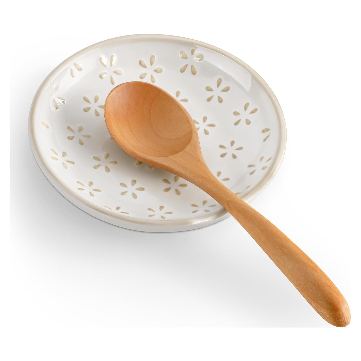 Soporte de Cuchara de Cerámica MALACASA 12.2 cm Diseño Moderno