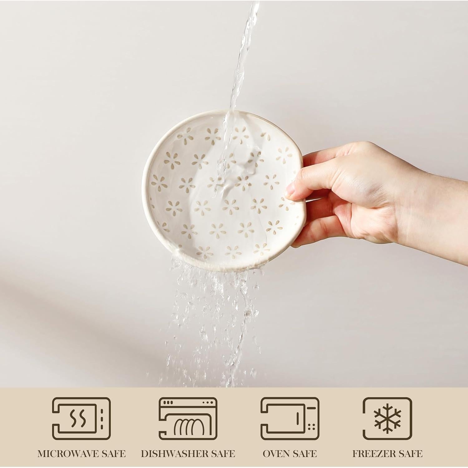 Soporte de Cuchara de Cerámica MALACASA 12.2 cm Diseño Moderno