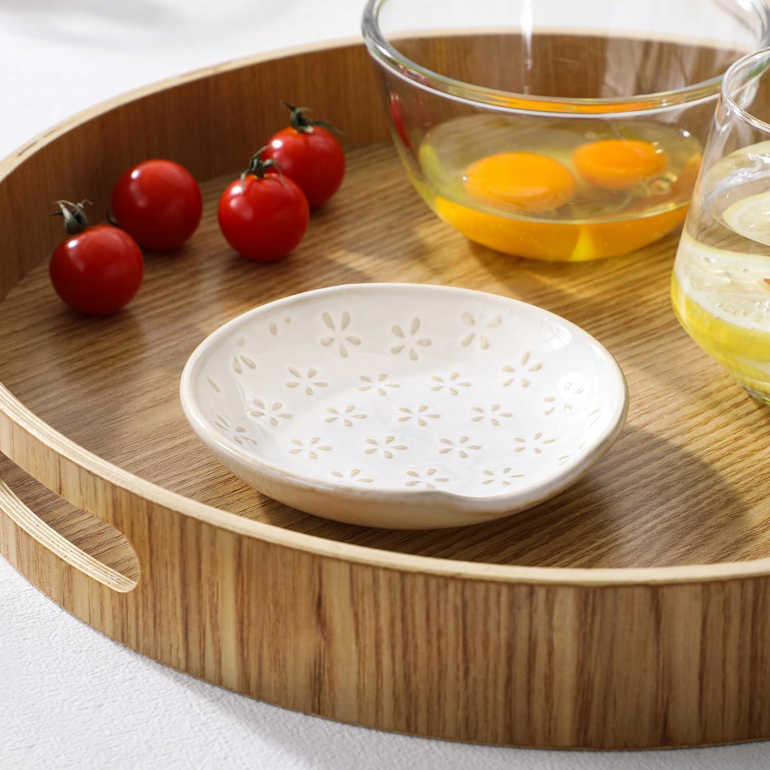 Soporte de Cuchara de Cerámica MALACASA 12.2 cm Diseño Moderno