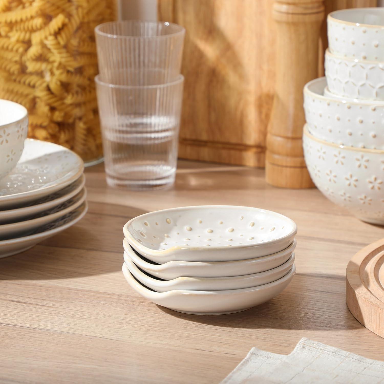 Soporte de Cuchara de Cerámica MALACASA 12.2 cm Diseño Moderno