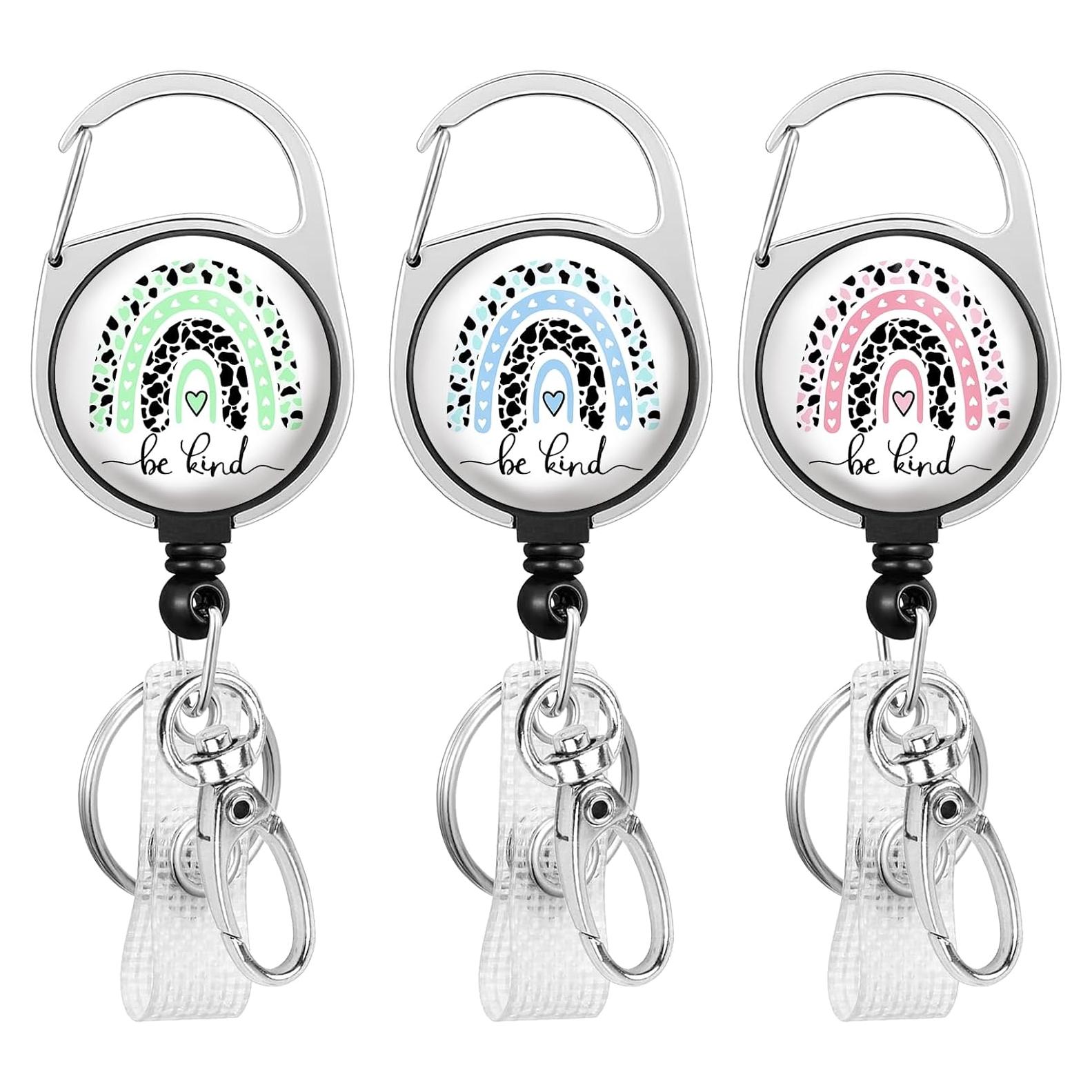 Clip de Insignia Retráctil Gctriki 3 Piezas Be Kind