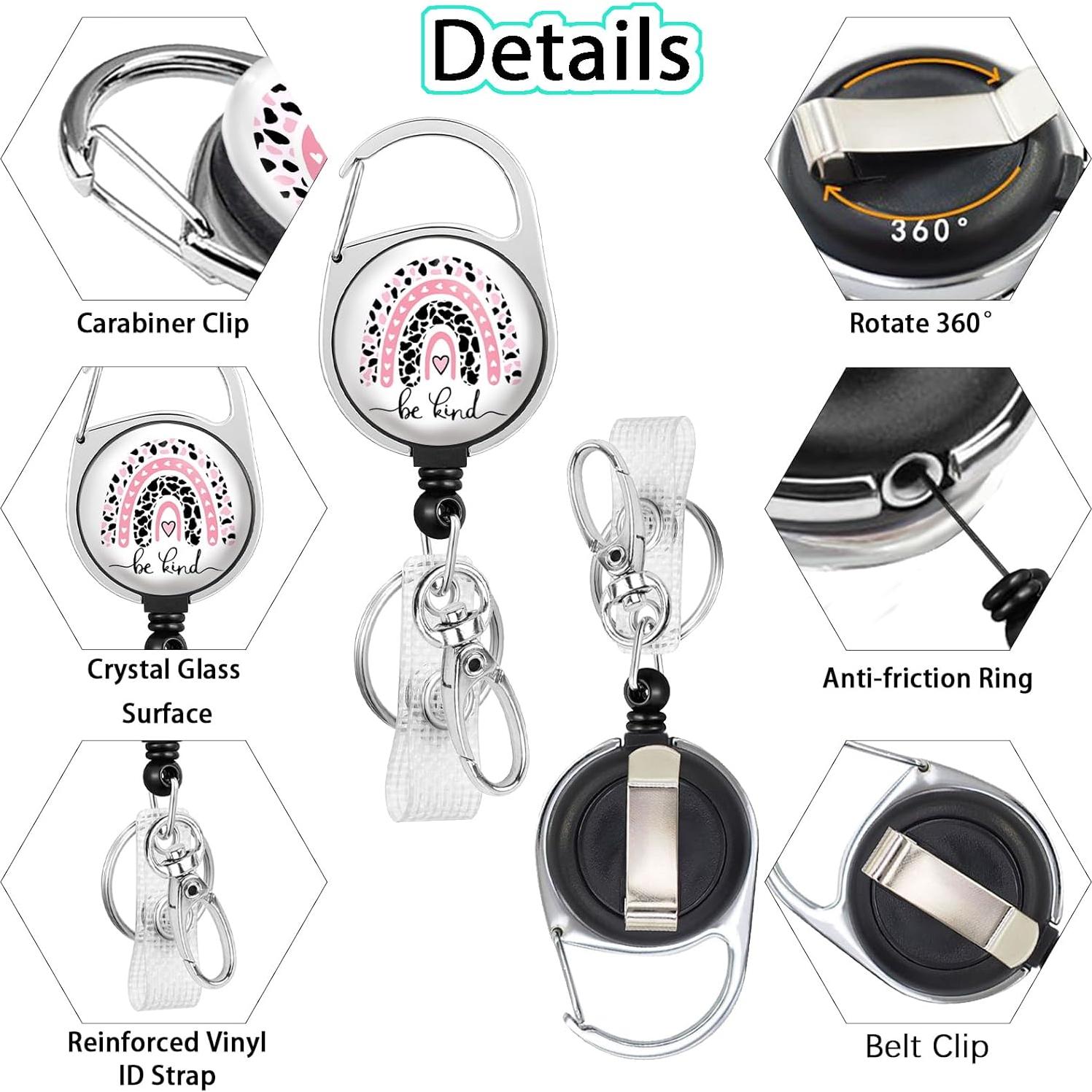 Clip de Insignia Retráctil Gctriki 3 Piezas Be Kind