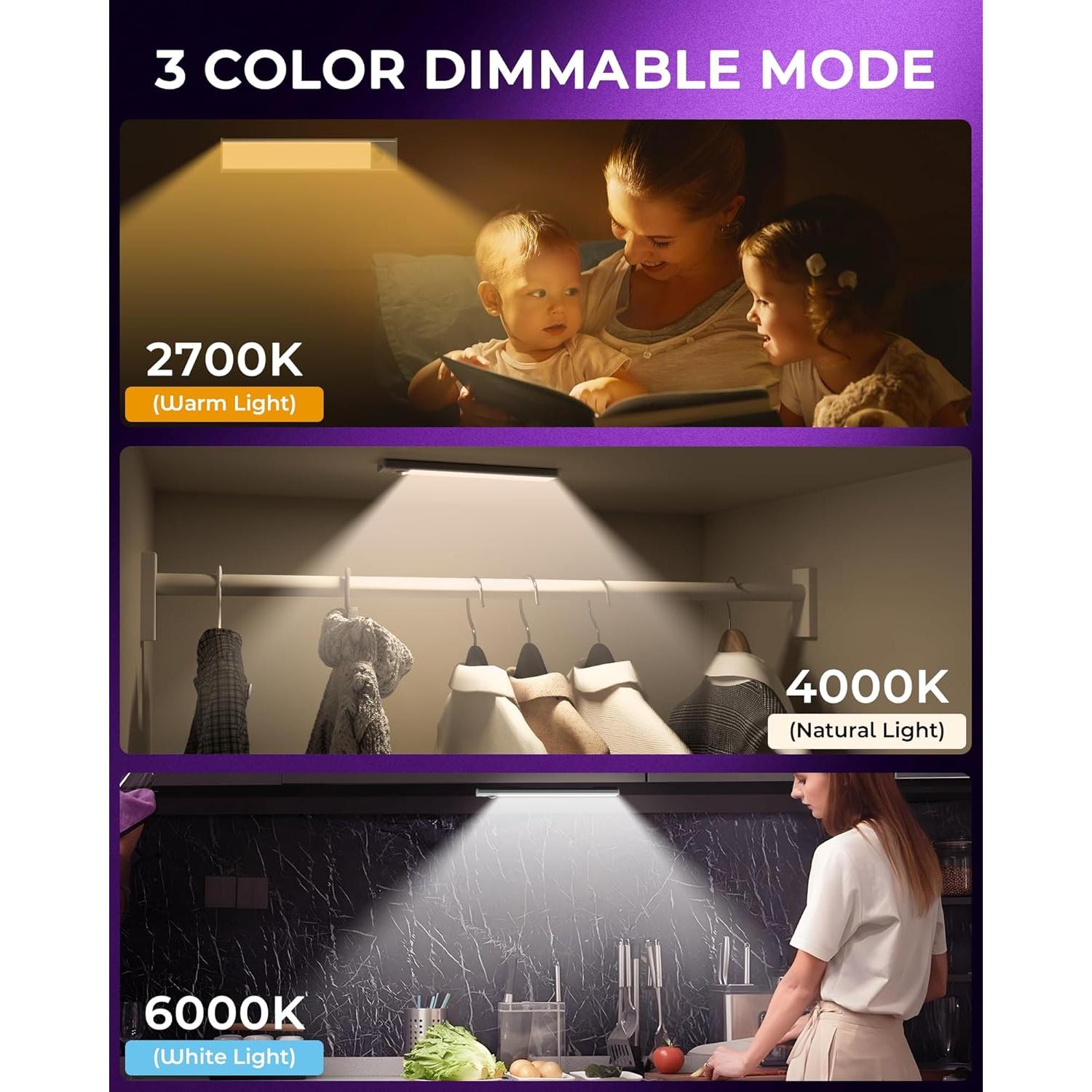 Luces Bajo Gabinete HONGKONG YEEZEN 3 Colores 1500mAh LED