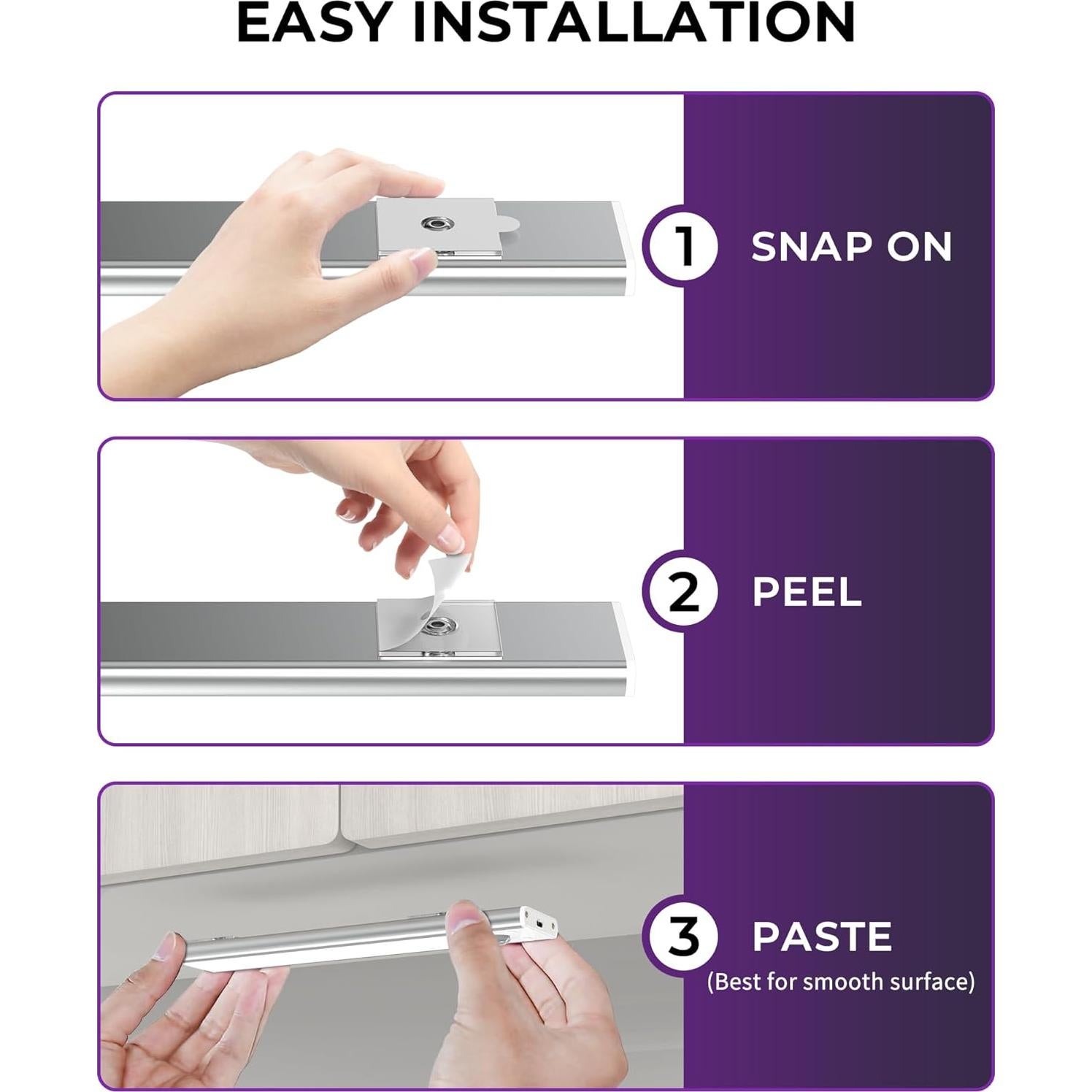 Luces Bajo Gabinete HONGKONG YEEZEN 3 Colores 1500mAh LED