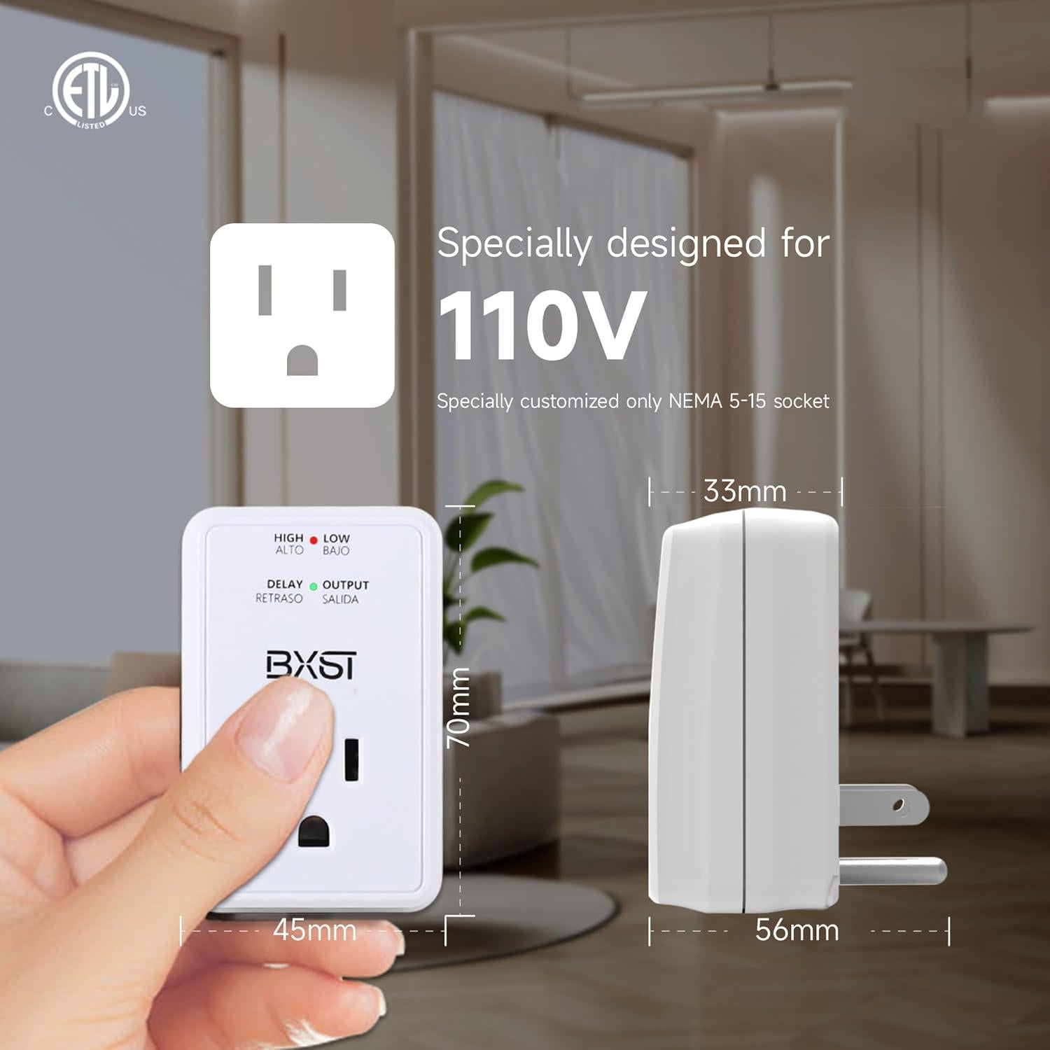 Protector de Sobretensión BXST 140J para Electrodomésticos 120V